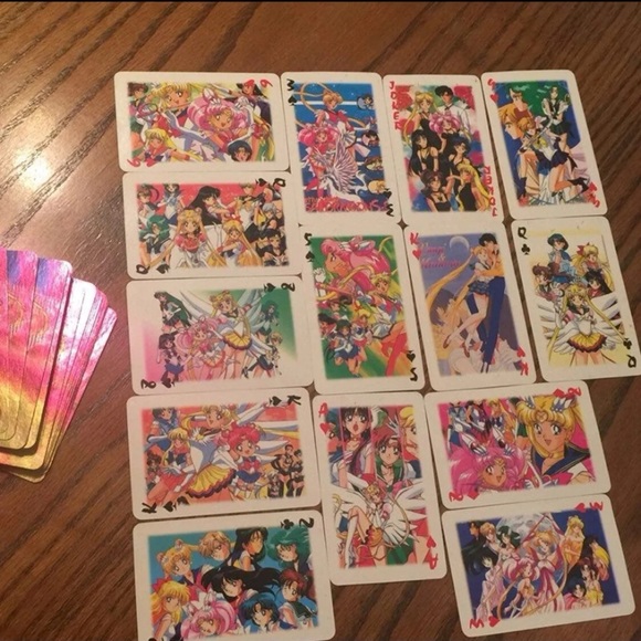 SailorMoon 2 Decks of Playing Cards & 6 Gold Cards - Picture 8 of 13